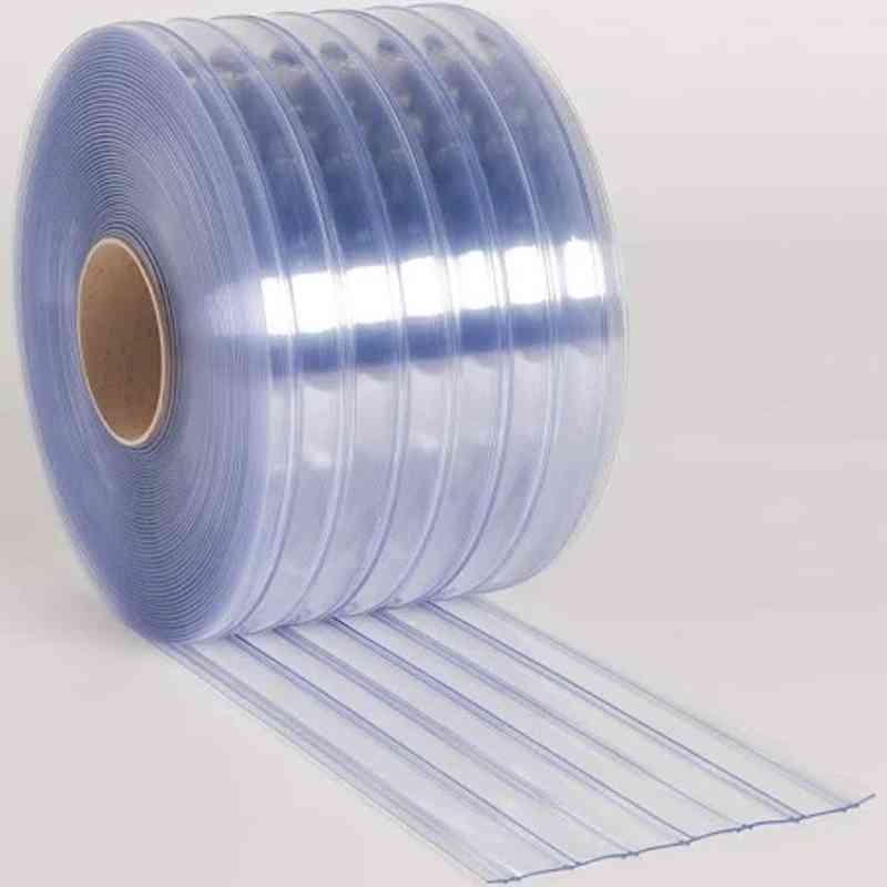 Pvc Strip Curtain Polar Rib-20 Deg. Clear Blue
